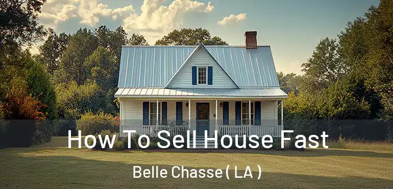  How To Sell House Fast Belle Chasse ( LA )