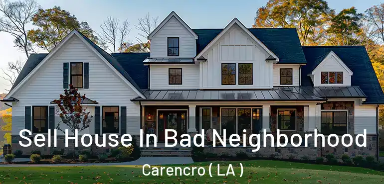  Sell House In Bad Neighborhood Carencro ( LA )