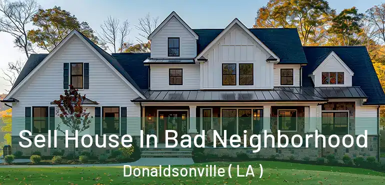  Sell House In Bad Neighborhood Donaldsonville ( LA )