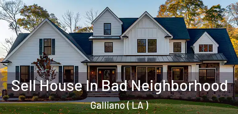  Sell House In Bad Neighborhood Galliano ( LA )