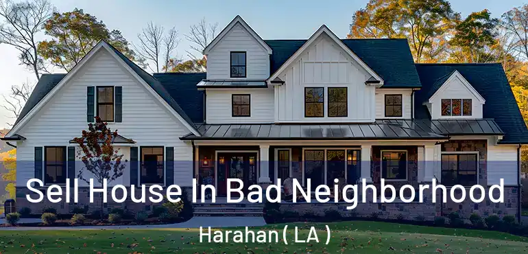  Sell House In Bad Neighborhood Harahan ( LA )