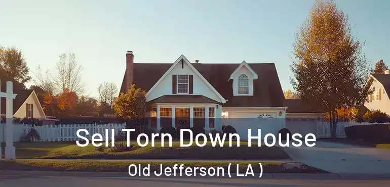  Sell Torn Down House Old Jefferson ( LA )