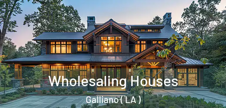  Wholesaling Houses Galliano ( LA )